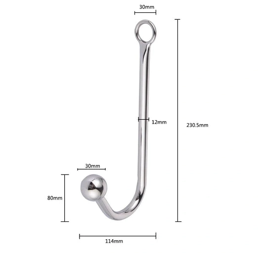 Anal Hooks and Hook Collar Anal 5334 Cuffs with Beaded Elegant 0901